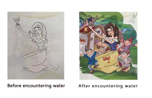 Hydrochromic Printing